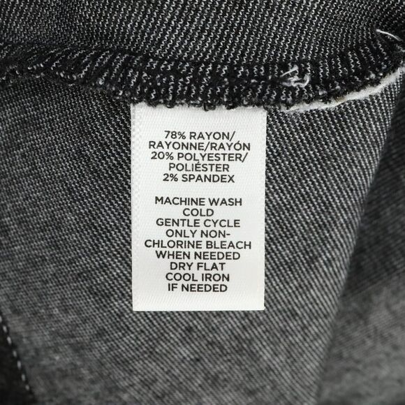 Ann Taylor Loft Dress Womens Small Gray Stretch Knit T-shirt Midi Fit n Flare - Picture 10 of 12